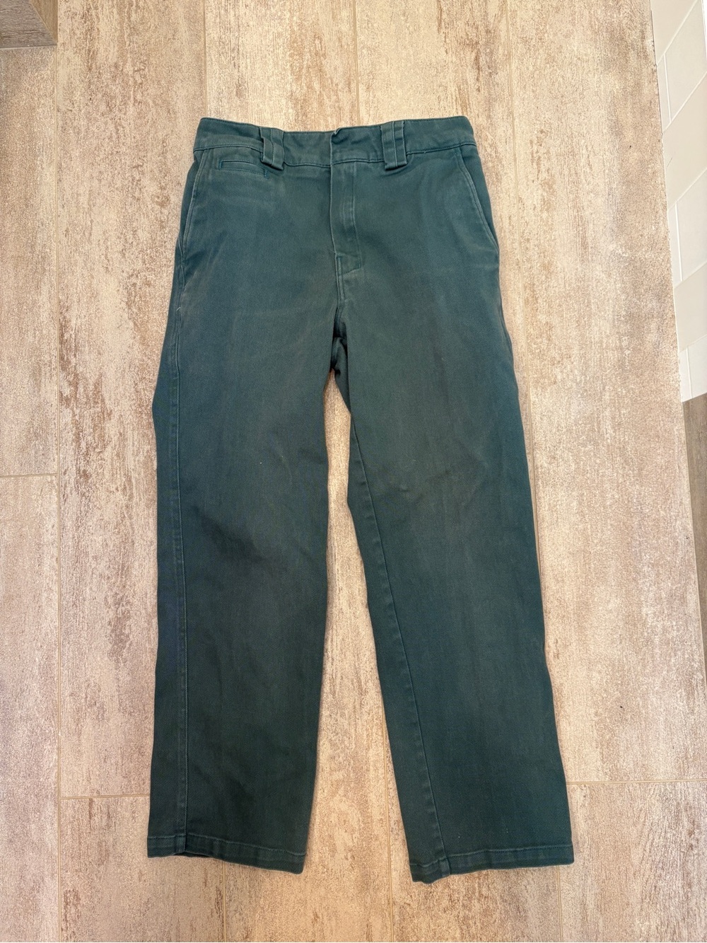 Deus Ex Machina Men's Teal Green Straight-Leg Pants